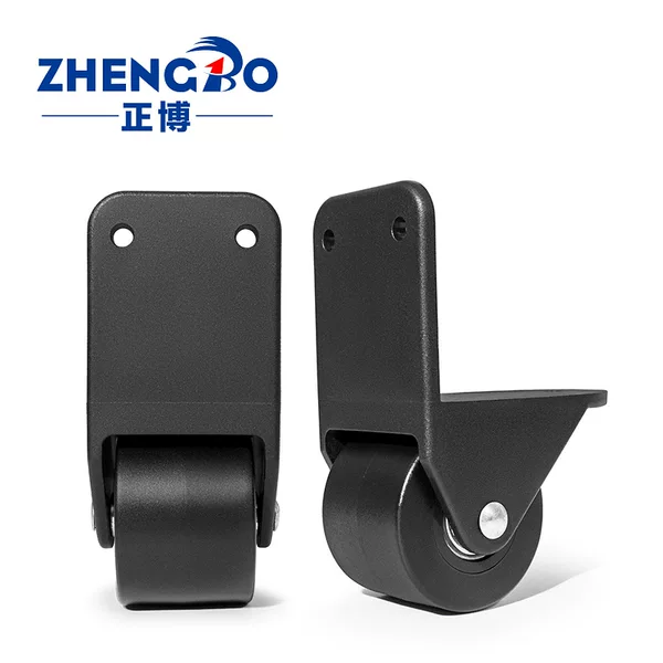 Luggage bag PP wear-resistant right-angle wheel accessories, square dance mobile speaker directional casters, toolbox silent pulleys
