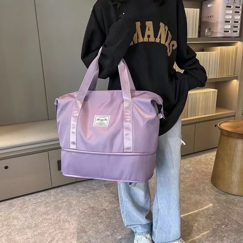 Foldable Travel Bag Women's Short Trip Handbag Extra Large Capacity Gym Bag Lightweight Maternity Storage Business Travel Luggage