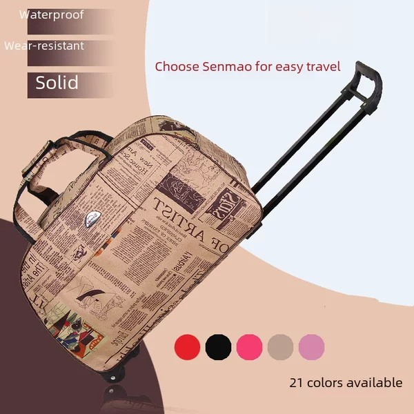 Factory Direct Approval Large Trolley Bag Travel Bag Trolley Portable Travel Bag Duffel Bag Fashionable Waterproof Large Capacity