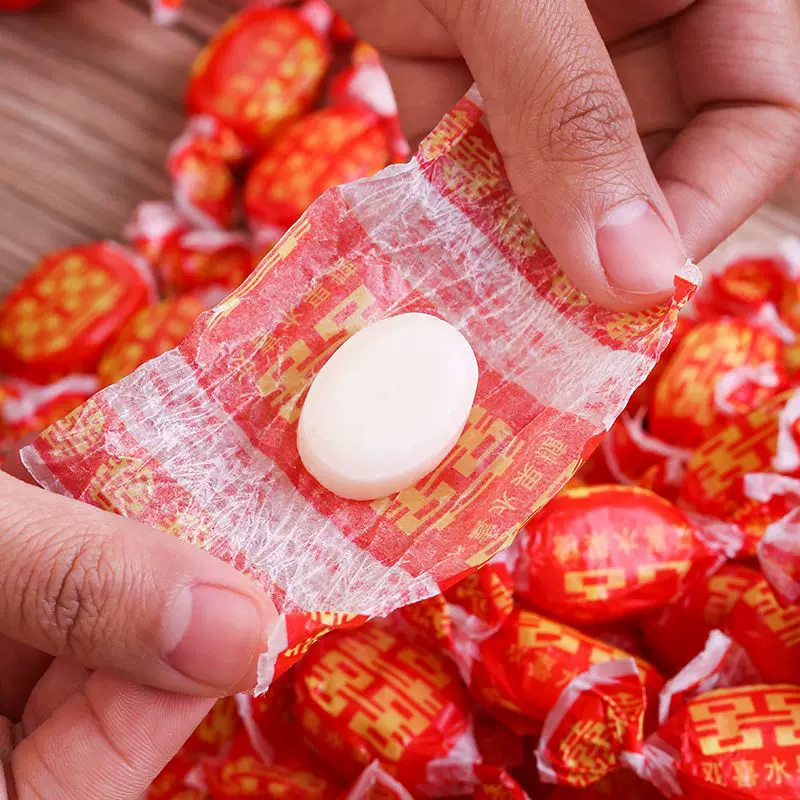 红双喜老式水果糖返砂糖结婚喜糖小时候味道硬糖7080怀旧批发厂家