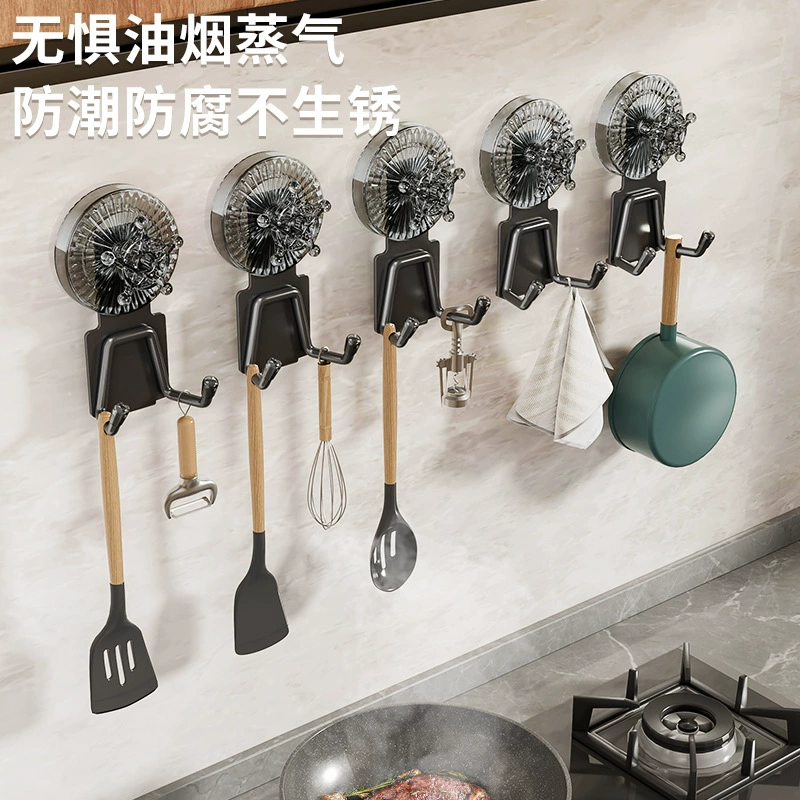 Нержавеющая сталь присоска крючок без следа мощная ванная комната фурнитура крючок для одежды кухня креативный туалет металлический крючок