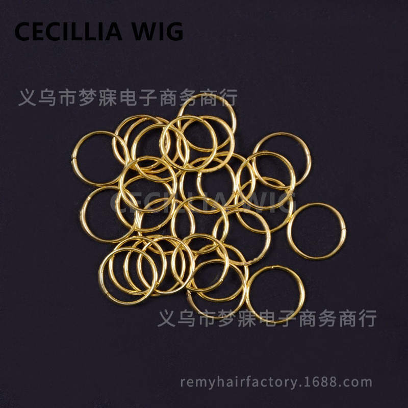 Peluca negra joyería anillo Africano Twist trenza de primavera trenza de tres hilos trenza hueca anillo de extensión de cabello trenza sucia anillo decorativo image 4