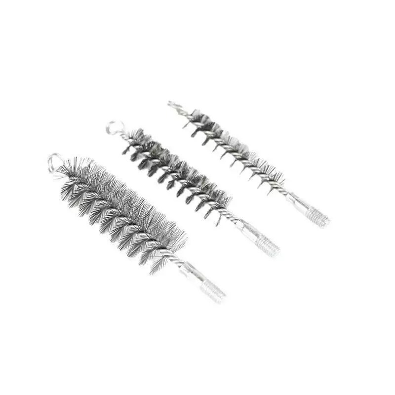 メーカー M12 煙突パイプブラシワイヤーブラシ工業用パイプ硬毛ストーブスイープ 0.3 線径強力研削研磨|undefined