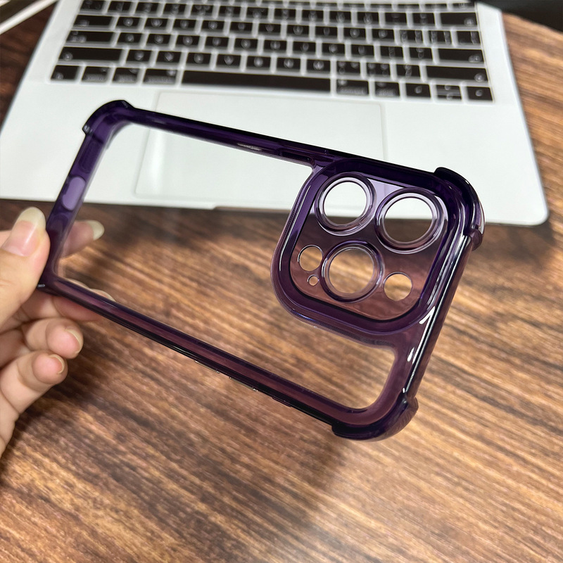 iPhone17 携帯電話ケースに適した四隅エアバッグ Apple 16Pro アクリル落下防止 13/14 スペースケース卸売|undefined