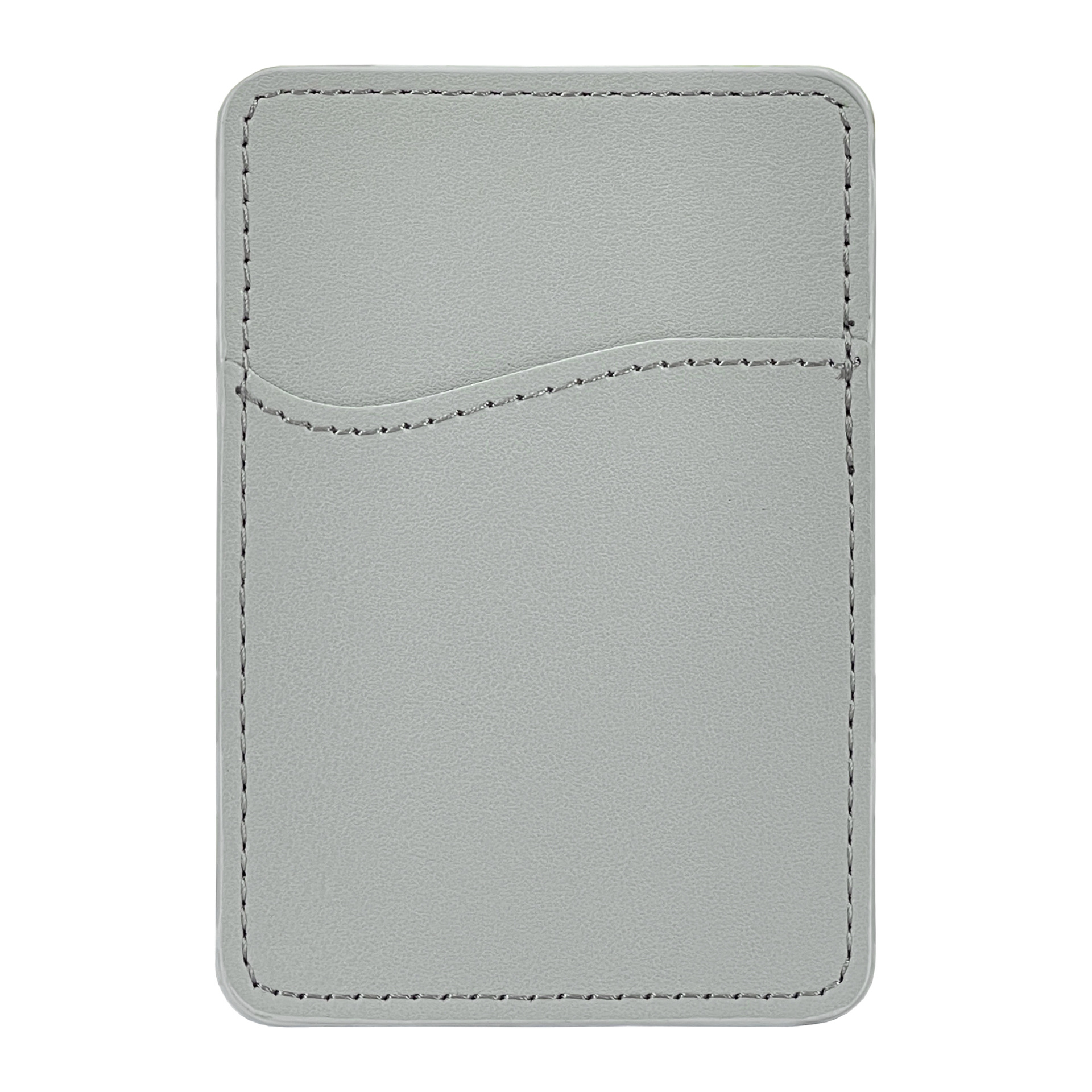 Suministro directo de fábrica, funda para tarjeta trasera de teléfono móvil, cuero PU, LOGOTIPO imprimible, adecuado para impresión UV, serigrafía, impresión en relieve