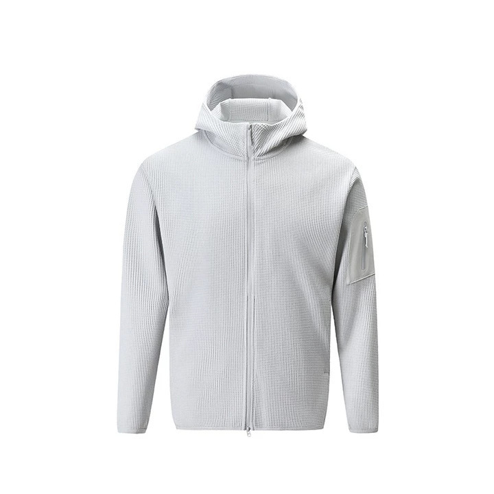 High-quality knitted waffle fabric, windproof and warm – new autumn collection of versatile men’s outdoor hooded long-sleeve jackets High-quality knitted waffle fabric, windproof and warm – new autumn collection of versatile men’s outdoor hooded long-sleeve jackets