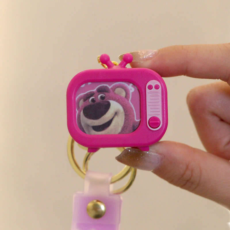 Yugui perro emisor de luz pequeña cámara llavero coolomi meiletty Cámara colgante