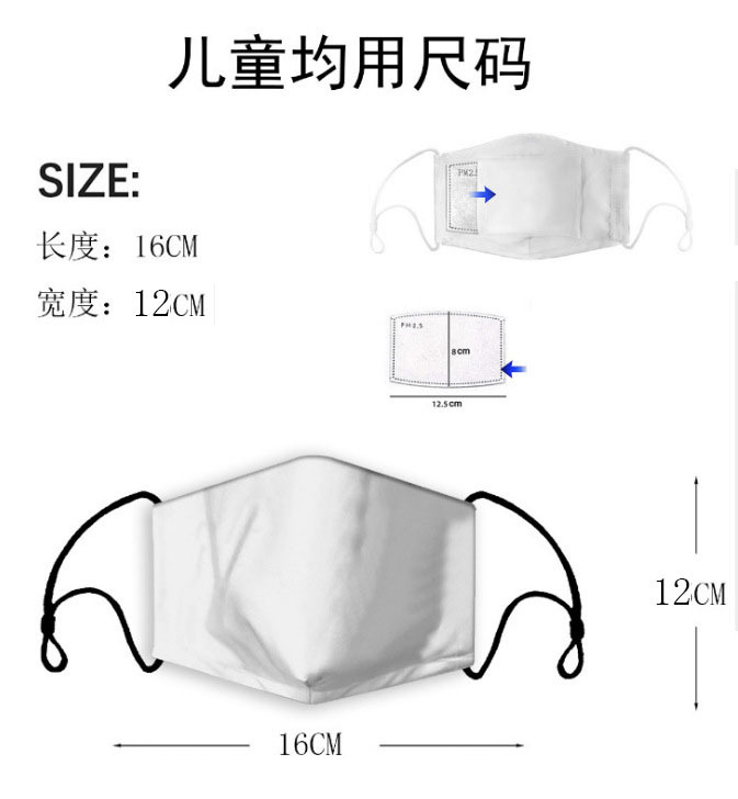 Impresión digital 3D a prueba de polvo, limpiable y transpirable, máscara para adultos para niños, máscara anti-smog, máscara para fijar Z