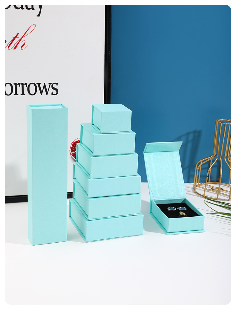 1 Pièce Papier Style Simple Du Quotidien Couleur Unie Boîtes À Bijoux display picture 4