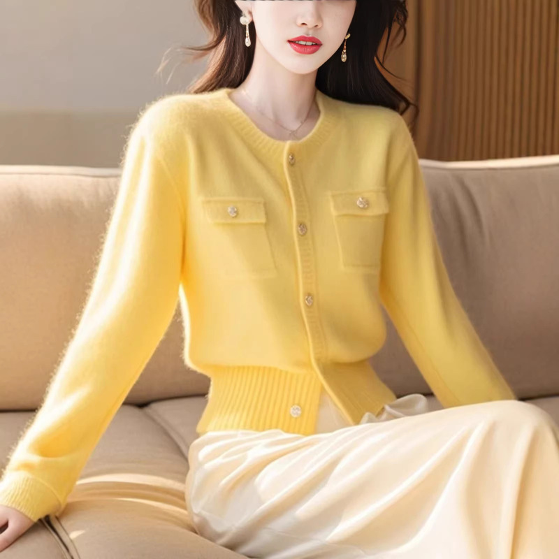 Brother's Boutique Quality Spring and Autumn New Korean-Style Long-Sleeve Designer Niche High-End Sweater Coat Knit Cardigan for Women Brother's Boutique Quality Spring and Autumn New Korean-Style Long-Sleeve Designer Niche High-End Sweater Coat Knit Cardigan for Women