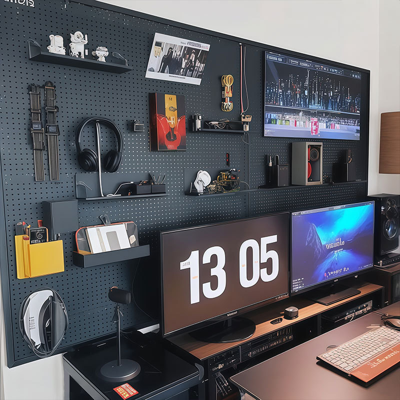 E-Sports Perforated Board Desktop Storage Rack E-Sports Room Storage Rack Storage Shelf Storage Perforated Board Accessories Display Rack