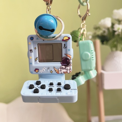 Creative mini handheld computer electronic game console keychain exquisite fashion bag casual small pendant wholesale