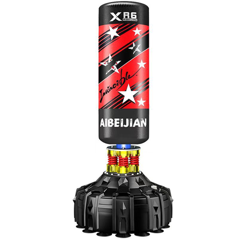 Aibeijian saco de arena de boxeo tumbler sandbag adulto Sanda vertical hogar niños taekwondo ENTRENAMIENTO BOXEO columna