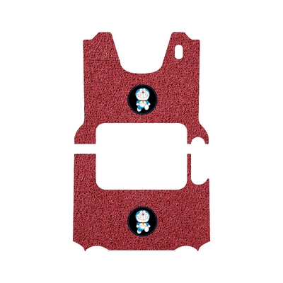 Waterproof Non-slip Foot Pad – Electric vehicle foot mat - emma-letao-foot-mats-burgundy-ding-dong-cat-style-comes-with-fixed-stickers