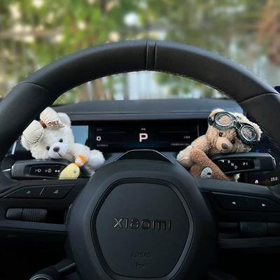 Female Dashboard Interior Decoration, Car ornaments - huibao-decoration-pilot-bear-candy-bear