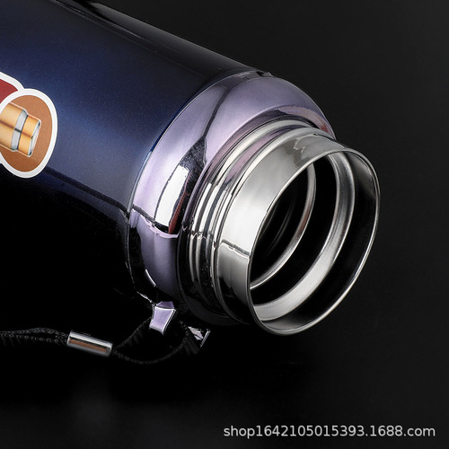 316 Stainless Steel Insulated Cup Star Pot Outdoor Vacuum Straps Cup Large Capacity Sports Water Bottle Gift Wholesale