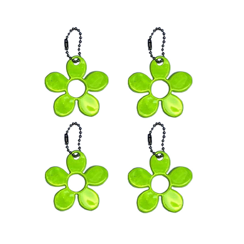 Colgante reflectante Juego de llaveros de seguridad vial nocturna Colgante de mochila escolar para estudiantes