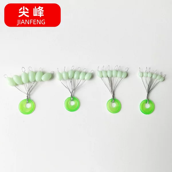 Extra-Large Rubber Olive Beads for Outdoor Fishing Accessories, Large Fishing Stoppers, Luminous Space Beads for Sea Fishing