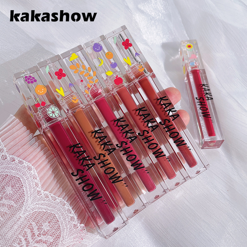 kakashow Spring Glass Labial glaze Mirror toot toot Quick drying Film waterproof Easy Bleaching