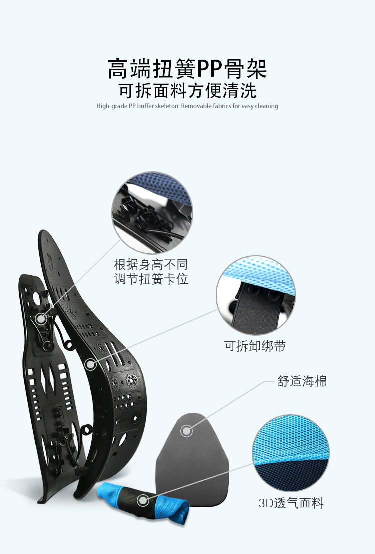 Cross-border car lumbar support cushion for long periods of sitting, designed for drivers and office chairs