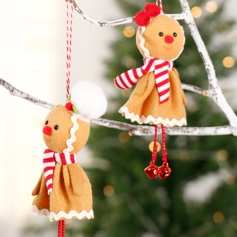 クロスボーダークリスマスデコレーションインかわいいジンジャーブレッドマン人形ペンダントギフトクリスマスツリーデコレーション|undefined