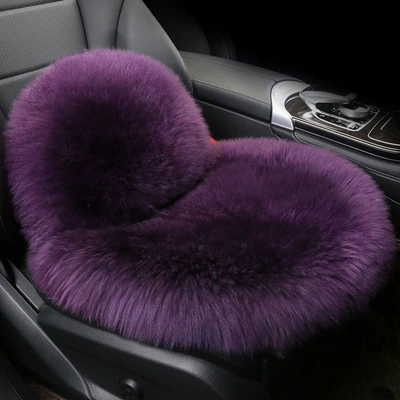 Wool pad | Non-slip Integrated General Motors - wool-integrated-pad-square-cushion-lumbar-support-violet