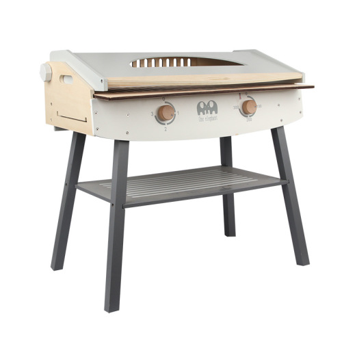 Play house children's kitchen wooden toy barbecue grill boys and girls simulation barbecue group role play kitchen toys