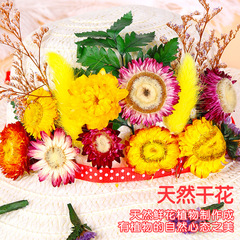 Thanksgiving DIY Dry Flower Hat for Teachers and Mothers Team Building Warm-Up Activity Doodle Hat Making Materials