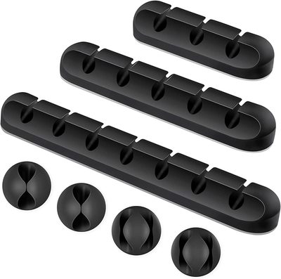 创意硅胶收纳理集线器充电线整理神器数据线固定器手机桌面理线器|ms