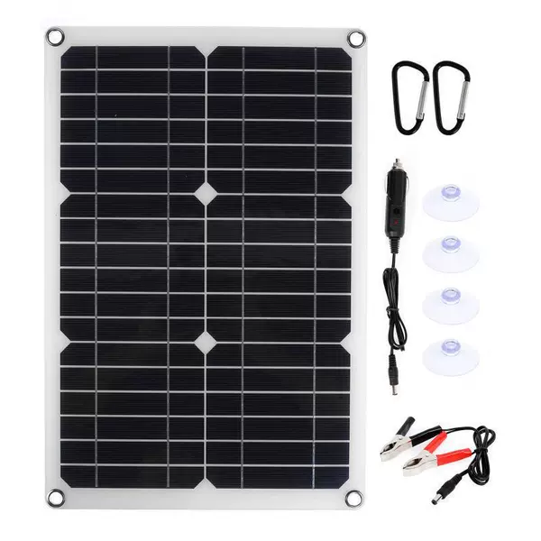 Solar-powered, 20W