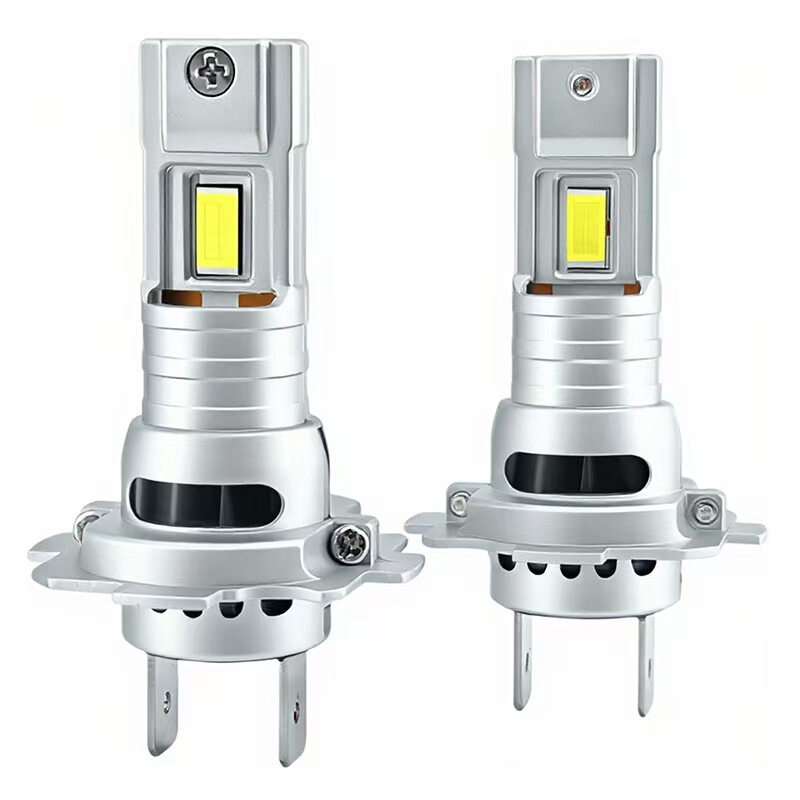 Original Car Replacement Direct Plug-In Led Car Headlight with Small Fan Cooling Fin H7 Super Bright Front Headlight Low Beam