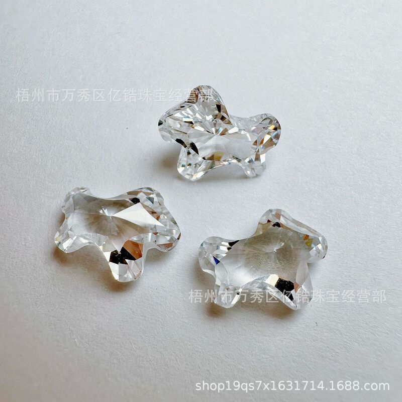 New Style Pony-Shaped Zircon Irregular-Shaped Accessories Super Shiny Necklace Ring Nail Art Decoration Accessories