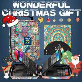 72色黑木油性彩铅绘画套装笔袋装专业手绘涂鸦美术画笔跨境批发