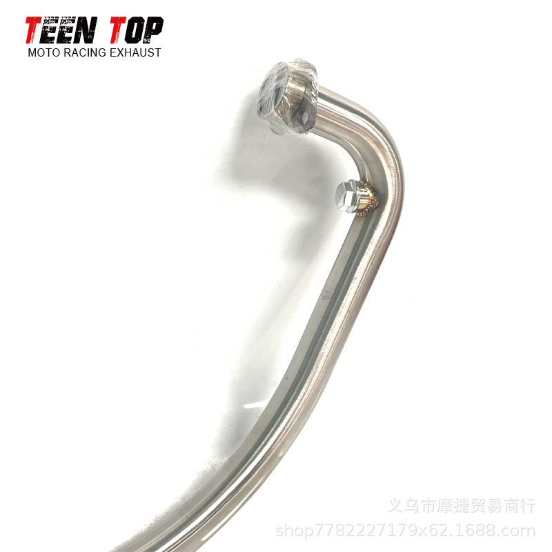 Suitable for Cfmoto 150Nk Exhaust Pipe Modification, 150Nk Stainless Steel Front Exhaust Pipe