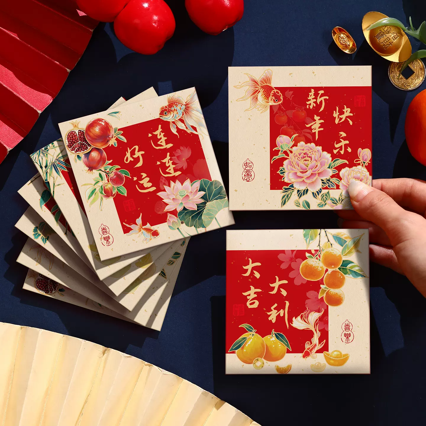 2026新款红包封面创意插画国潮风马年千元利是封春节个性压岁可爱