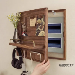 新しい家庭用ins風力時計箱壁掛け装飾画レストラン弱電源遮断絵配電箱装飾棚
