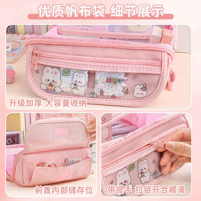 Capacious pencil case organizer bag, multi-compartment waterproof, 9-layer large capacity