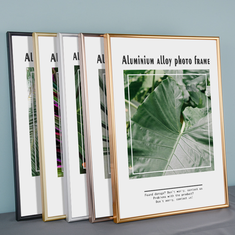 Anodized Aluminum Alloy Photo Frame Can Be Processed to Size Metal Frame, Stable and Durable Puzzle Poster Frame Mounting