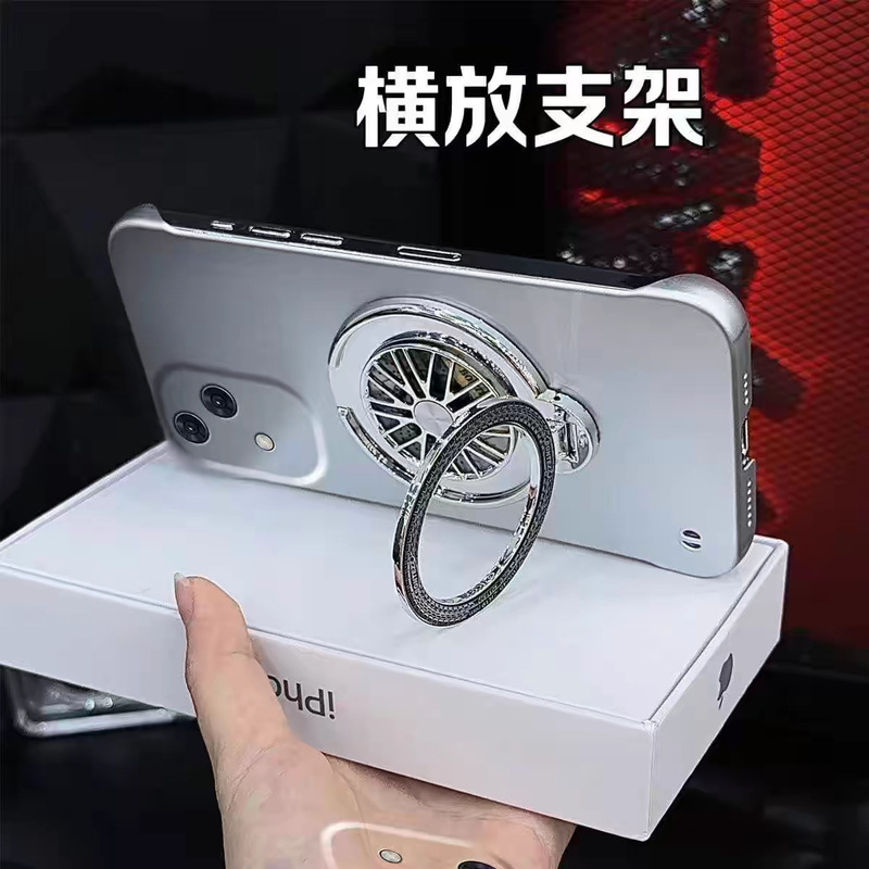 回転ホイールハブジャイロ減圧磁気充電スタンド粘着多機能粘着携帯電話ケースデスクトップスタンド怠惰な人|undefined