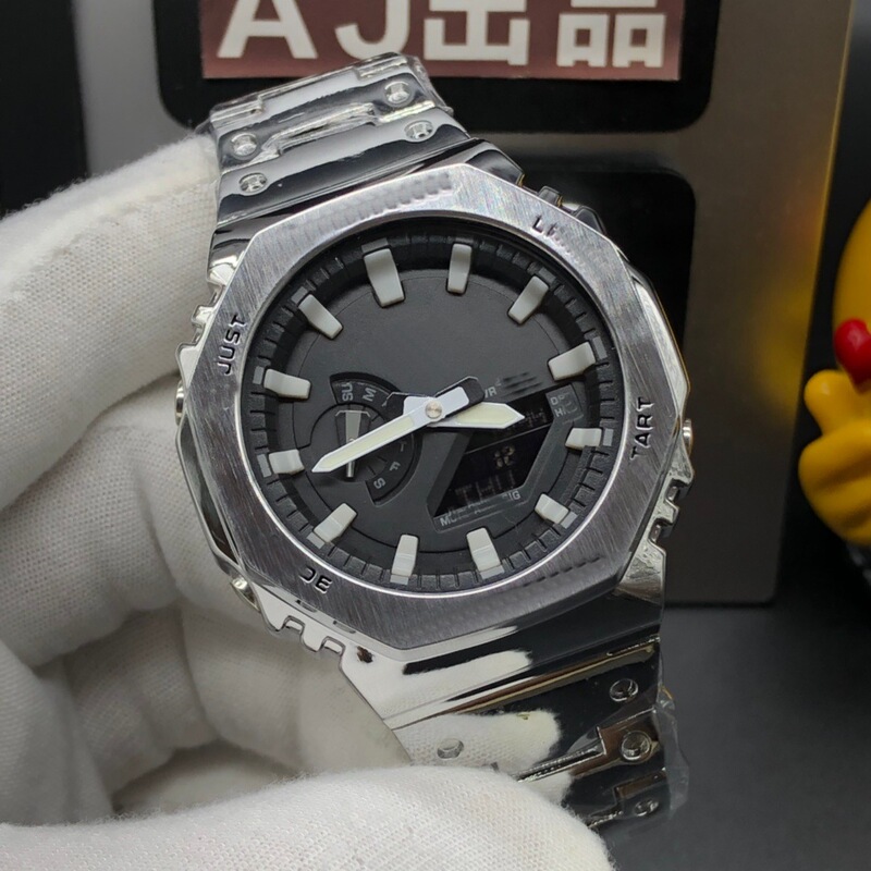 Suitable for G-Shock Casio Ga-2100 Modified Ap Stainless Steel Watch Case Watch Strap Accessories Oak
