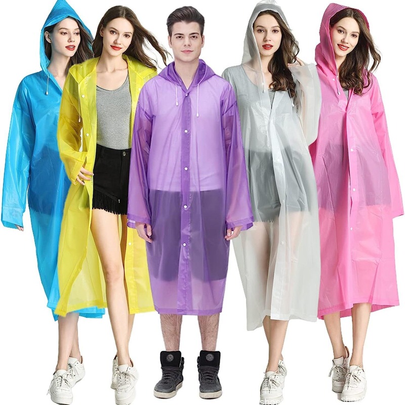 Raincoat Thickeneded Full-Body All-In-One Portable Rainproof Poncho for Men and Women Adult Outdoor Travel Universal Riding Battery Car Poncho