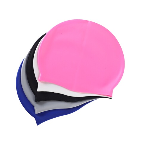 Cross-border silicone swimming cap, swimming goggles, waterproof printed swimming cap, adult diving cap, swimming equipment, silicone swimming cap