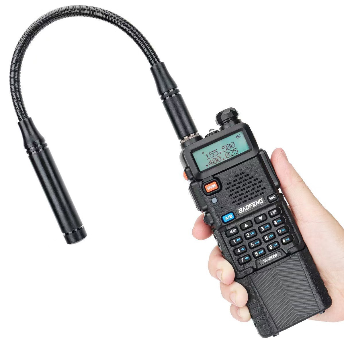 Antena táctica de tubo de ganso de CS SMA hembra UV de doble segmento de alta ganancia Baofeng UV - 5R AR - 152 accesorios de intercomunicador