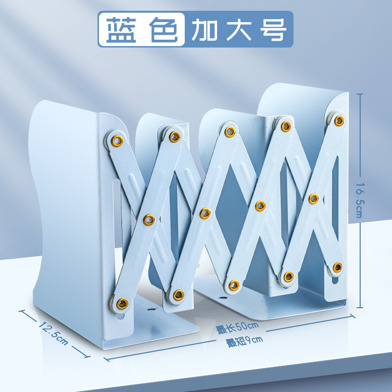 Libro retráctil con portalápices, estantería, escritorio integrado, estante de almacenamiento de libros, bisel para estudiantes de secundaria, clip de libro, plegado y fijo