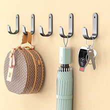 【工厂直销】免打孔太空铝强力玄关挂钩衣帽浴室毛巾单钩批发