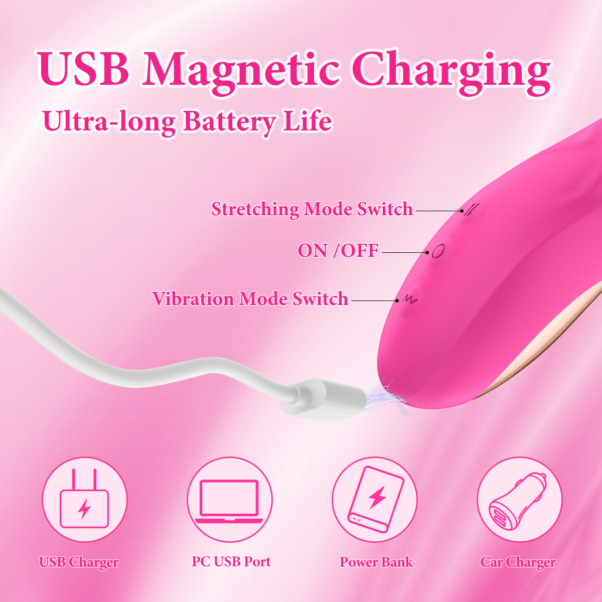 Artificial Electric Dildo Vibrator For Women Retractable Toy_voghion.com