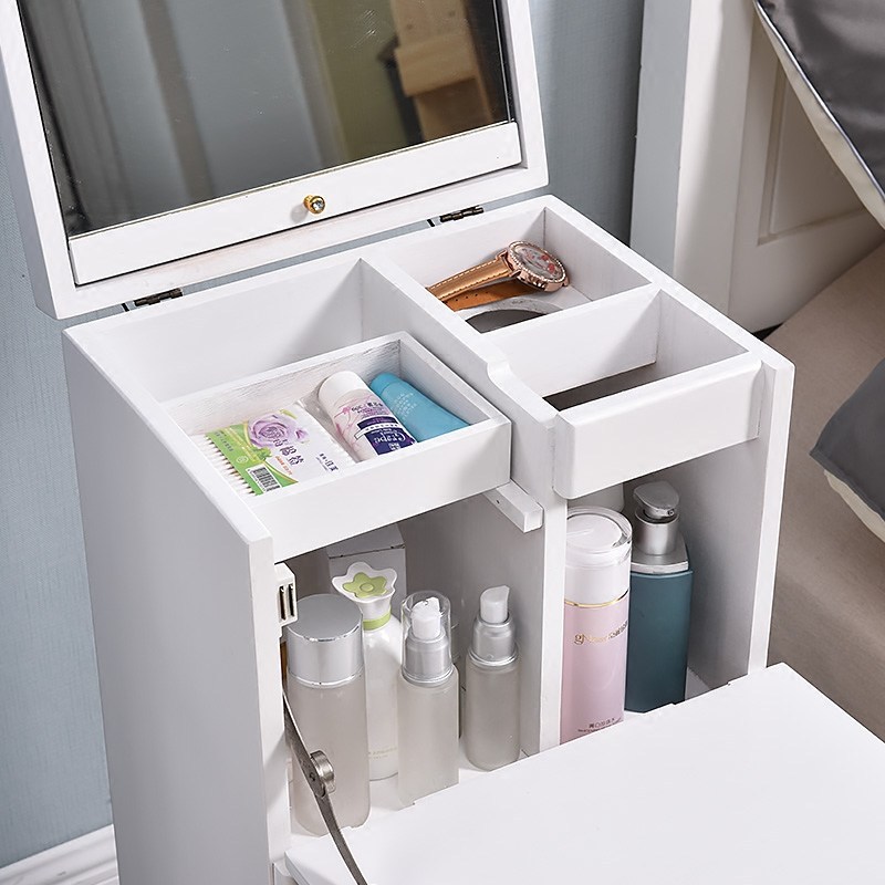 梳妝檯臥室小戶型現代簡約可移動化妝櫃收納櫃一體迷你小型化妝桌