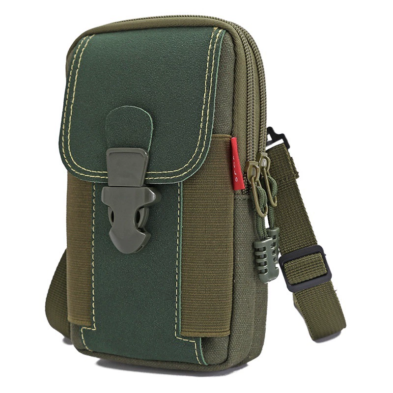 Новая мужская поясная сумка 6.8inch года, портативная сумка для мобильного телефона для строительных площадок, можно носить с ремнем, многофункциональная вертикальная сумка из холста.