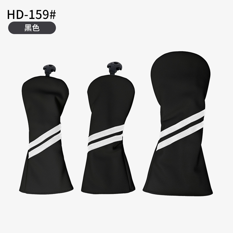 Nuevo Golf Club cubierta de rayas verticales Golf poste de madera cubierta pu cubierta de tapa de golf impermeable al por mayor