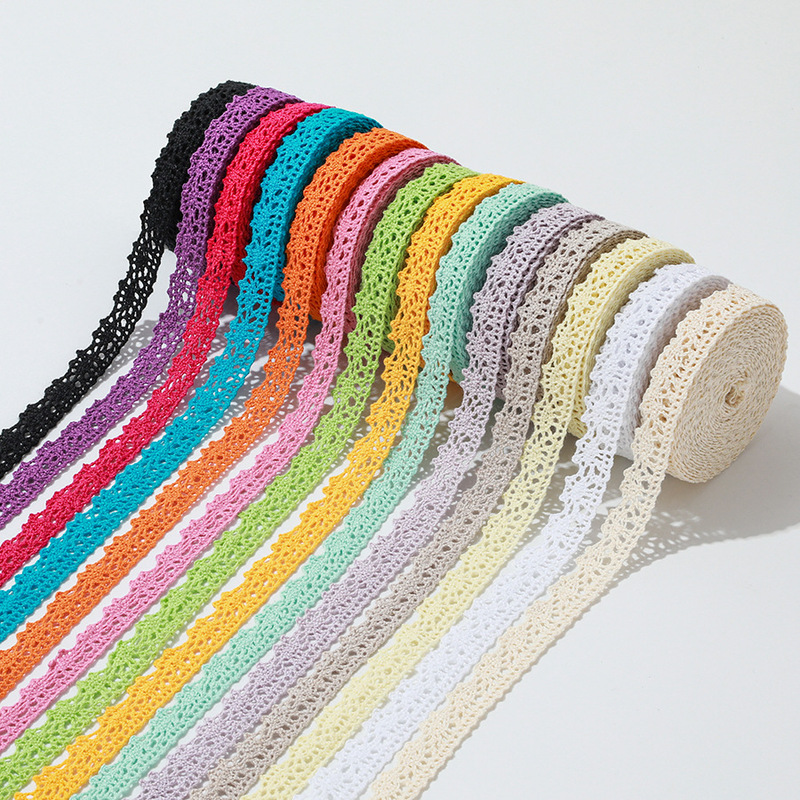 Color cotton lace DIY clothing accessories cotton lace accessories elastic lace clothing small lace wholesale Color cotton lace DIY clothing accessories cotton lace accessories elastic lace clothing small lace wholesale